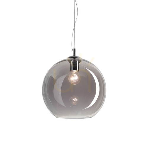 Sprawdź Lampa wisząca Ideallux NEMO 094236 przydymiona chrom E27 1x42W 30 cm