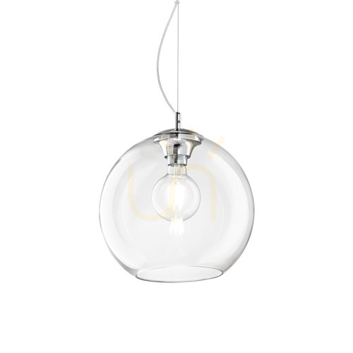 Sprawdź Lampa wisząca Ideallux Nemo transparentna E27 1x42W 30 cm 052809