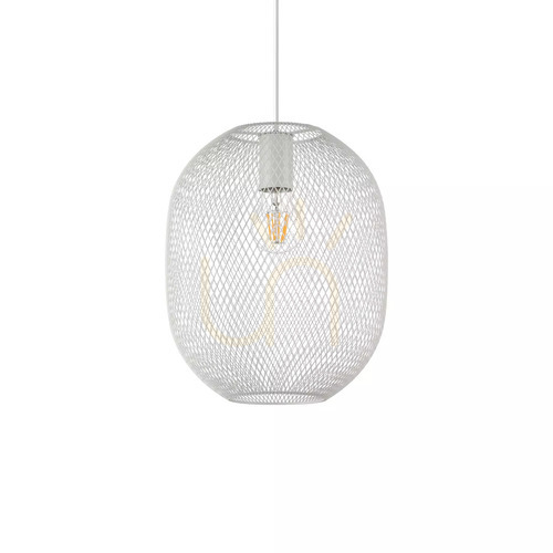 Sprawdź Lampa wisząca Ideallux NET 317274 biała E27 1x42W 24,5 cm