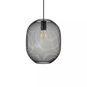 Lampa wisząca Ideallux NET 317267 czarna E27 1x42W 24,5 cm small 3