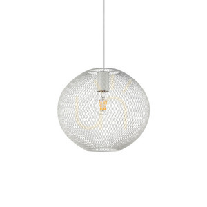 Lampa wisząca Ideallux NET 328102 biała E27 1x42W 29,5 cm 0 Lampa wisząca Ideallux NET 328102 biała E27 1x42W 29,5 cm small 0