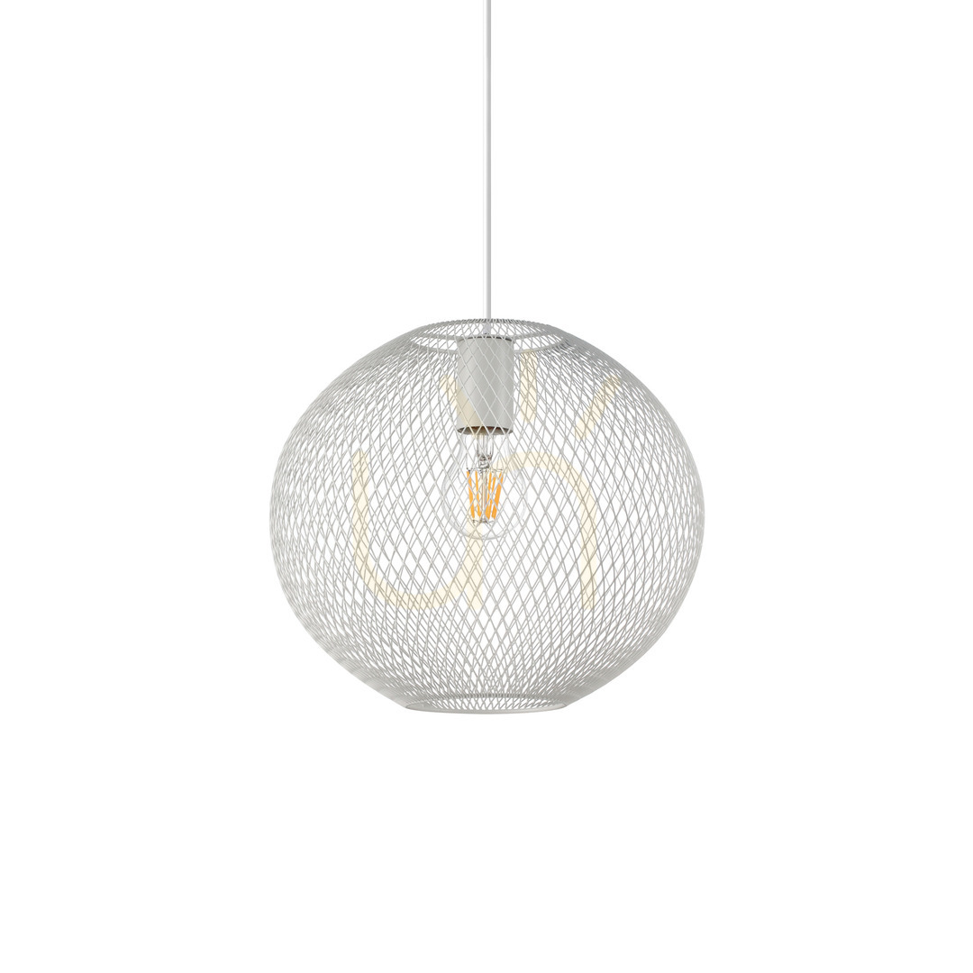 Sprawdź Lampa wisząca Ideallux NET 328102 biała E27 1x42W 29,5 cm Lampa wisząca Ideallux NET 328102 biała E27 1x42W 29,5 cm