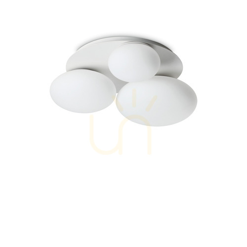 Sprawdź Plafon Ideallux NINFEA 306964 biały 3xGX53 46 cm