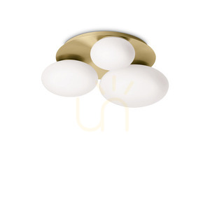Plafon Ideallux NINFEA 293660 mosiężny 3xGX53 46 cm 0 Plafon Ideallux NINFEA 293660 mosiężny 3xGX53 46 cm small 0