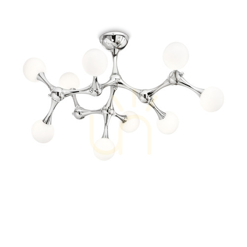 Sprawdź Plafon Ideallux Nodi 133393 chrom 9xG9 83 cm
