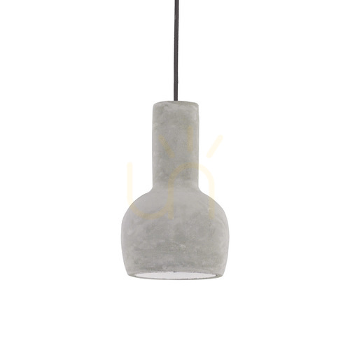 Sprawdź Lampa wisząca Ideallux OIL 110431 szara betonowa E27 1x15W 14 cm