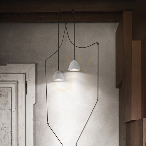 Sprawdź Lampa wisząca Ideallux OIL 110462 betonowa szara GU10 1x15W 12 cm