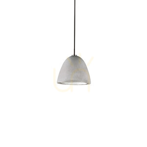 Lampa wisząca Ideallux OIL 110462 betonowa szara GU10 1x15W 12 cm small 2