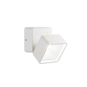 Kinkiet zewnętrzny Ideallux OMEGA 285528 biały 7W IP54 4000K ⌀9 cm small 0