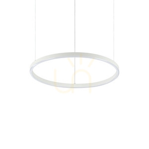 Lampa wisząca Ideallux Oracle Slim 304373 biała LED 28W 3000K 50 cm small 0