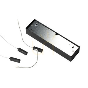 Lampa wisząca Ideallux Oracle Slim 304397 czarna LED 40W 3000K 70 cm small 2