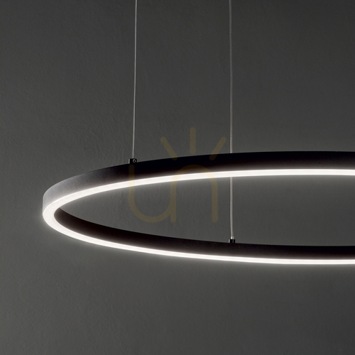 Sprawdź Lampa wisząca Ideallux Oracle Slim czarna LED 37W 3000K 70 cm 229515