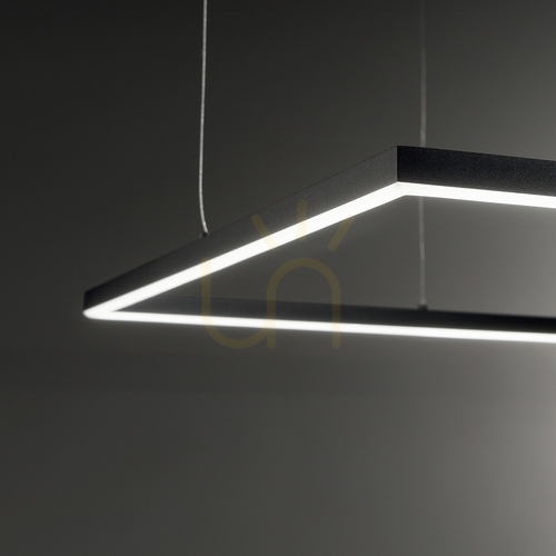 Sprawdź Lampa wisząca Ideallux Oracle Slim 259185 czarna LED 44W 3000K 70 cm