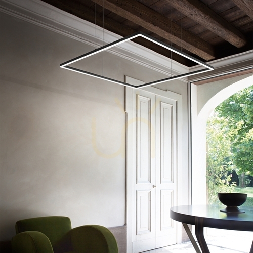 Sprawdź Lampa wisząca Ideallux Oracle Slim 259192 biała LED 53W 90 cm 3000K
