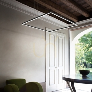 Lampa wisząca Ideallux Oracle Slim 259192 biała LED 53W 90 cm 3000K small 1