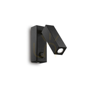 Kinkiet Ideallux PAGE czarny LED 3W 142241 small 0