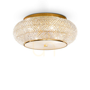 Plafon Ideallux PASHA 165004 złoty kryształowy 14xE14 65 cm 0 Plafon Ideallux PASHA 165004 złoty kryształowy 14xE14 65 cm small 0