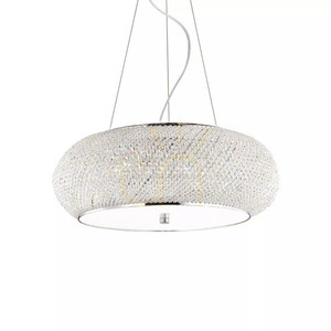 Lampa wisząca Ideallux PASHA 082196 chrom 10xE14 kryształ 55 cm 1 Lampa wisząca Ideallux PASHA 082196 chrom 10xE14 kryształ 55 cm small 1
