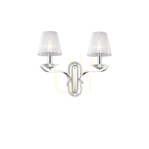 Sprawdź Kinkiet Ideallux Pegaso 059211 biały 2xE14 43 cm