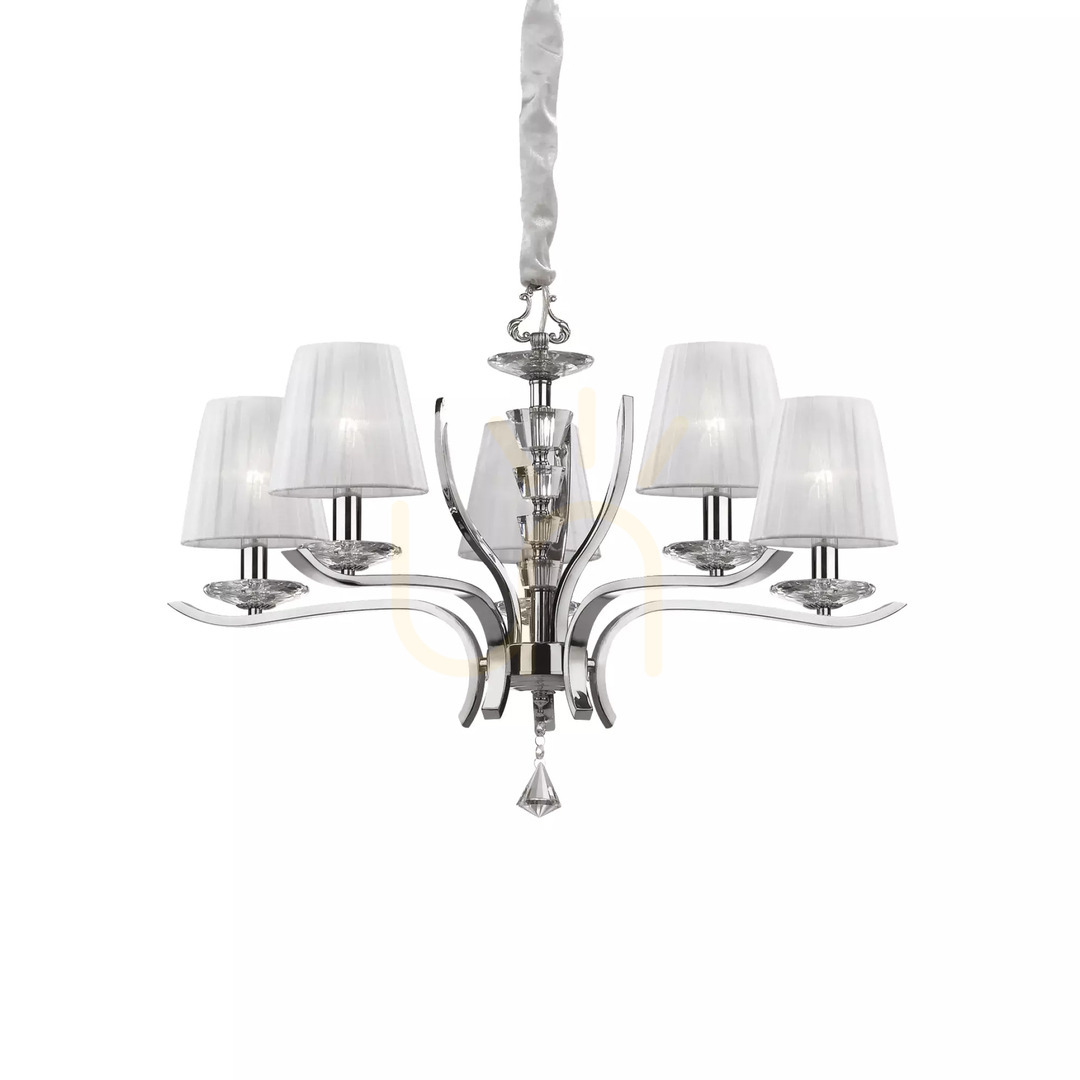 Obejrzyj Lampa wisząca Ideallux Pegaso 197722 mosiężna 5xE14 72 cm Lampa wisząca Ideallux Pegaso 197722 mosiężna 5xE14 72 cm