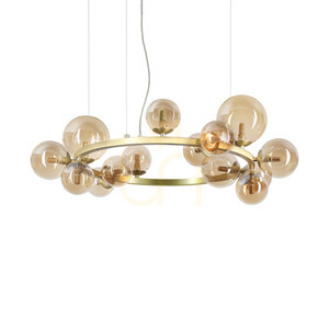 Lampa wisząca Ideallux PERLAGE 322797 bursztynowa 14xG9 85 cm 0 Lampa wisząca Ideallux PERLAGE 322797 bursztynowa 14xG9 85 cm small 0
