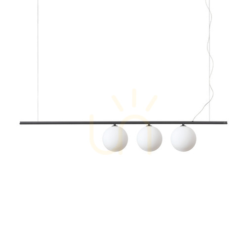 Sprawdź Lampa wisząca Ideallux PERLINE 307008 czarna 3xG9 120,5 cm