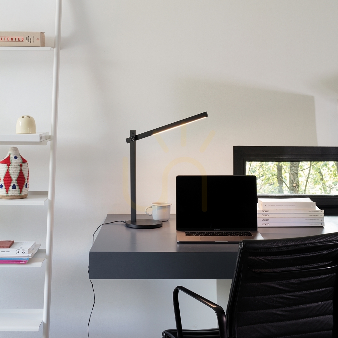 Obejrzyj Lampa stołowa Ideallux PIVOT czarna LED 7W 289151 Lampa stołowa Ideallux PIVOT czarna LED 7W 289151