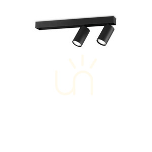 Plafon Ideallux PROFILO 314723 czarny 2xGU10 45 cm 2 Plafon Ideallux PROFILO 314723 czarny 2xGU10 45 cm small 2