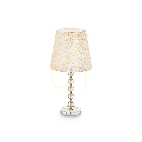 Sprawdź Lampa stołowa Ideallux Queen złota E27 1x60W 35 cm 077758