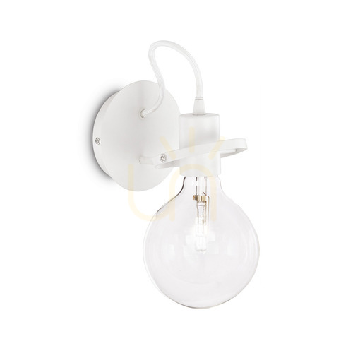 Sprawdź Kinkiet Ideallux Radio biały E27 1x60W 119465 ⌀18 cm