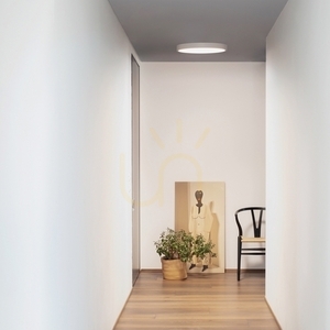 Plafon zewnętrzny Ideallux Ray 318264 biały LED 26W 40 cm IP44 small 1