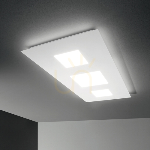 Sprawdź Plafon LED Ideallux Relax 255941 biały 84W 110 cm