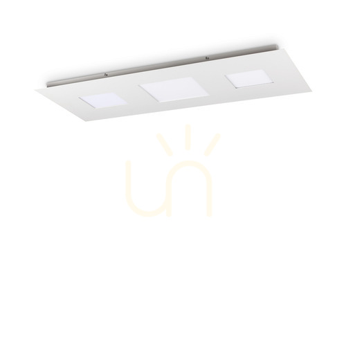 Sprawdź Plafon LED Ideallux Relax 255941 biały 84W 110 cm