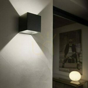 Kinkiet zewnętrzny Ideallux Rubik 269320 czarny LED 8,5W 3000K IP54 10 cm small 1