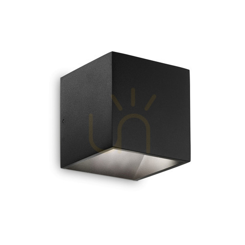 Sprawdź Kinkiet zewnętrzny Ideallux Rubik 142302 czarny LED 8,5W 4000K IP54 ⌀10 cm