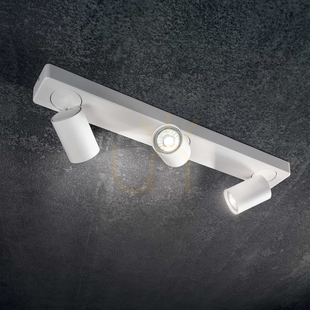 Zobacz Plafon Ideallux Rudy biały 3xGU10 54 cm 294810 Plafon Ideallux Rudy biały 3xGU10 54 cm 294810