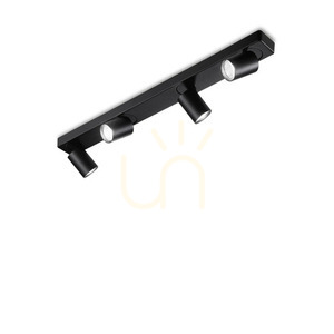 Plafon Ideallux RUDY 229072 czarny 4xGU10 76 cm small 3