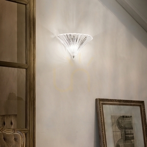 Kinkiet Ideallux Santa 087368 transparentny szklany E14 1x40W 38,5 cm small 3