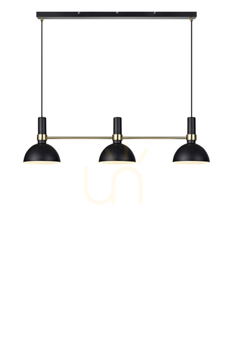 Sprawdź Lampa wisząca Markslojd Larry 3-punktowa czarna złoty szczotkowany 106971