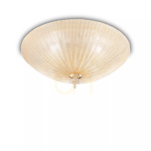 Plafon Ideallux Shell bursztynowy 6xE27 60 cm 140193 small 1