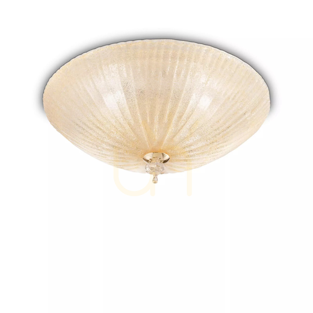 Obejrzyj Plafon Ideallux SHELL 008622 transparentny szklany 6xE27 60 cm Plafon Ideallux SHELL 008622 transparentny szklany 6xE27 60 cm