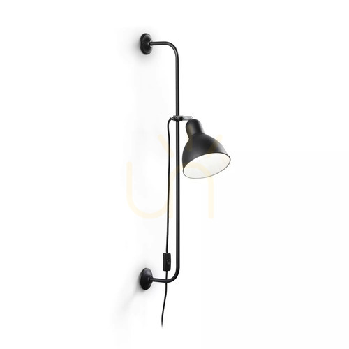 Sprawdź Kinkiet Ideallux Shower czarny 179643 E27 1x60W 16 cm