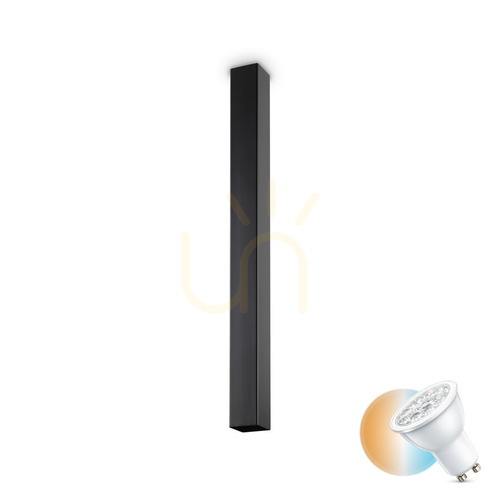 Sprawdź Plafon Ideallux LOOK 233970 czarny GU10 1x28W 6x75 cm