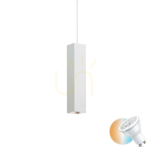 Sprawdź Lampa wisząca Ideallux LOOK 126906 biała GU10 1x28W 6 cm