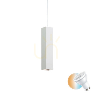 Lampa wisząca Ideallux LOOK 126906 biała GU10 1x28W 6 cm small 0