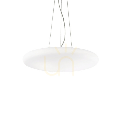 Sprawdź Lampa wisząca Ideallux Smarties 032009 biała szklana 3xE27 50 cm