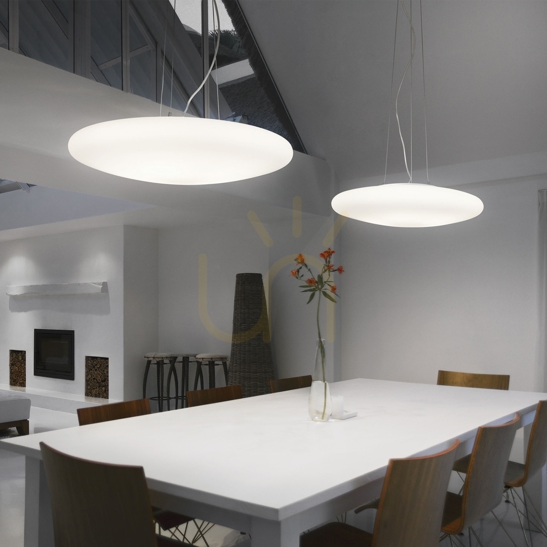Zobacz Lampa wisząca Ideallux Smarties 031996 biała szklana 5xE27 60 cm Lampa wisząca Ideallux Smarties 031996 biała szklana 5xE27 60 cm