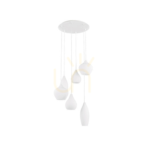 Sprawdź Lampa wisząca Ideallux SOFT 087818 biała 6xE14 60 cm
