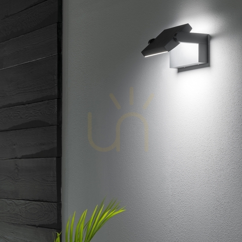 Sprawdź Kinkiet zewnętrzny Ideallux SWIPE 326863 szary LED 20,5W IP54 21,2 cm