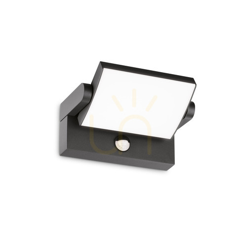 Sprawdź Kinkiet zewnętrzny Ideallux Swipe 287713 antracyt LED 21W z czujnikiem IP54 ⌀21,2 cm